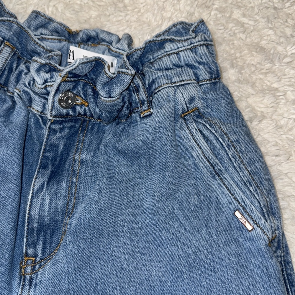 Zara Blue Boyfriend Jeans Relaxed Fit - Picture 7 of 10